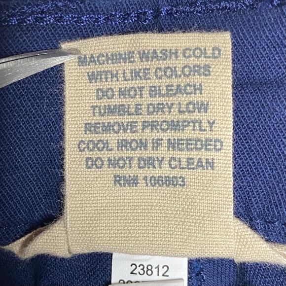 Duluth Trading Co Womens Sz 26W Regular Navy Blue Workday Warrior Cropped Pants - Picture 8 of 8